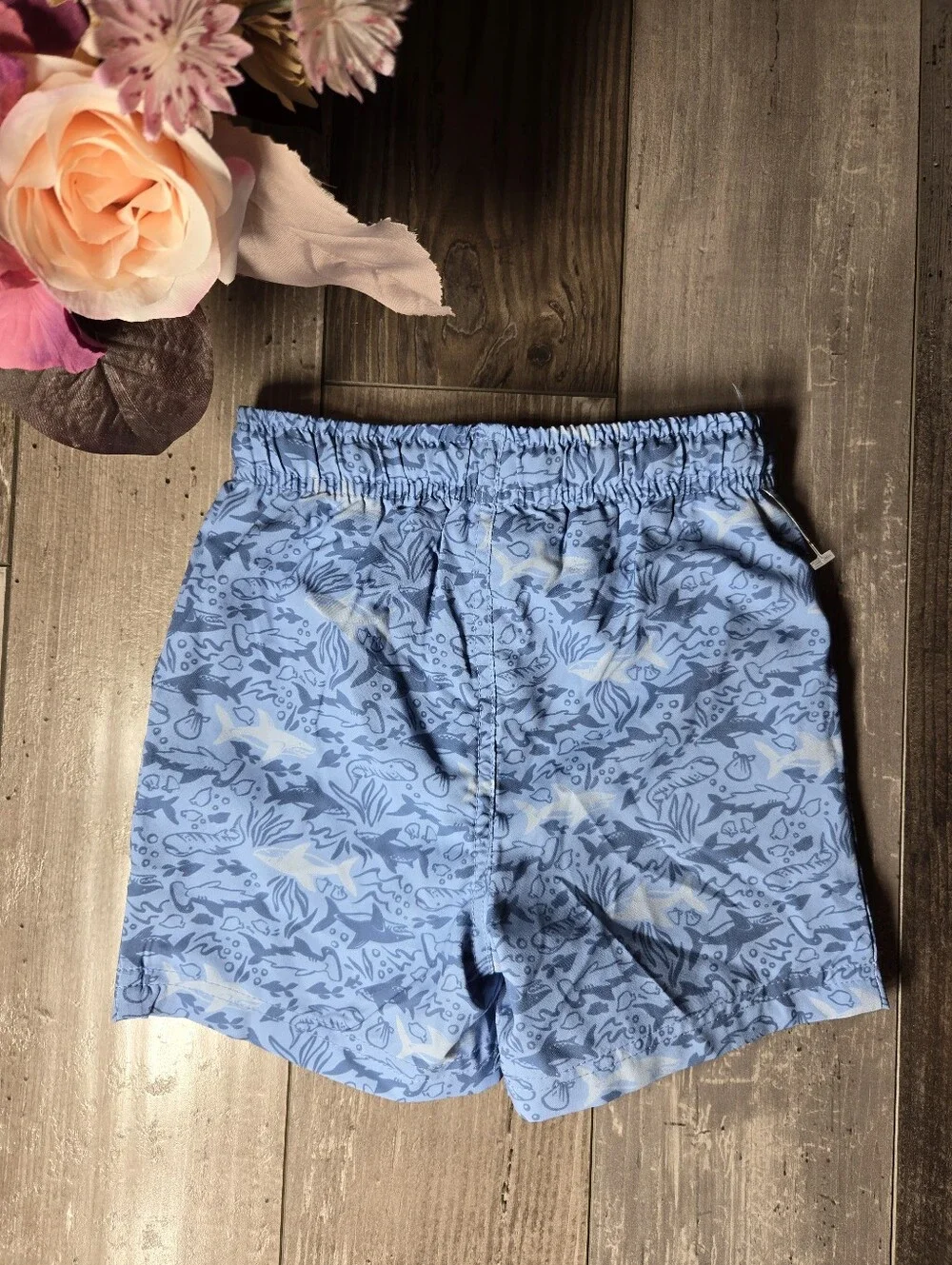 NWT Toddler Boy Blue Shark Swim Trunks – Size 2T